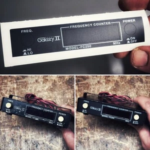 Mascherina adesiva CB RADIO GALAXY 2 II FREQUENCY METER FC250 Frequenzimetro - Zdjęcie 1 z 2