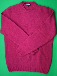 Paul Stuart Italian Shaggy Wool/Cashmere Rose Crewneck Sweater Sz L (New w/ Tag) - Picture 1 of 4