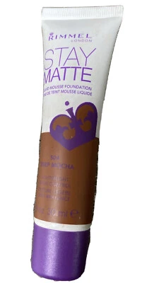 Rimmel Stay 哑光液体慕斯粉底 #504 深 MOCHA 全新 — 第 1/2 张图片