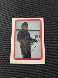 1977 Star Wars Sticker The Wookie Chewbacca Card #19 Chewie - Picture 1 of 4