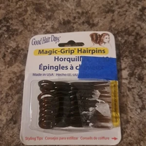 Good Hair Days Hair Pins - Plastic, U-shaped Magic Grip Hairpins, Tortoise Color - Picture 1 of 5