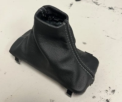 2015 - 2020 For Ford F150 Genuine Leather Automatic Shift Boot Gray Stitching - Image 1 of 4