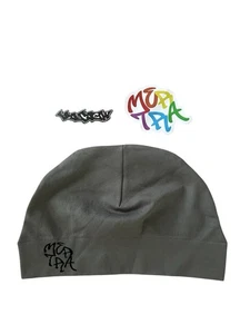 Mertra Sprinter Beanie Hat Gray O/S with stickers New - Picture 1 of 12