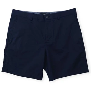 Pantalones Cortos Club Monaco Baxter Fit Para Hombre 31 6" Entrepierna Azul Marino Frente Plano Preppy - Imagen 1 de 10