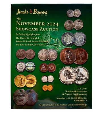 STACK'S BOWERS Auction Catalog Showcase November 2024 Coins Medals Tokens - Image 1 of 4