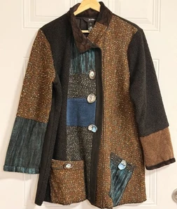 Ali Miles Tunic Jacket SZ XL Museum Sedona Art to Wear - Picture 1 of 7