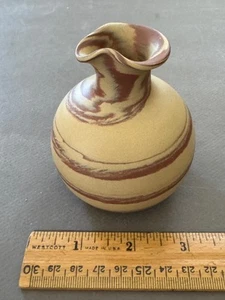 BROWN TAN SWIRL SOUTHWEST SWIRL SMALL PITCHER JUG CREAMER - Picture 1 of 7