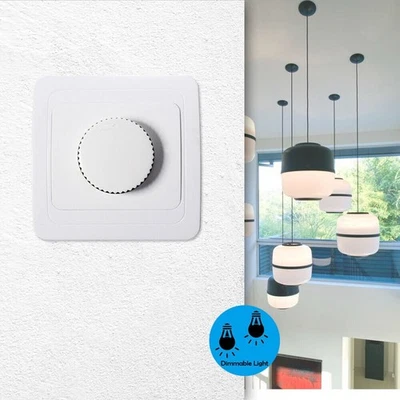 Dimmer Switch AC 200V-250V Dimmable Lamps Drehdimmer Schalter Brand New - Image 1 of 4