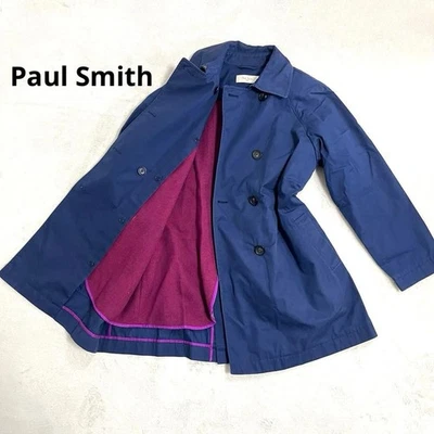 Paul Smith 不锈钢领大衣海军蓝 40 码日本 — 第 1/4 张图片