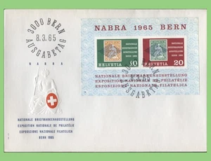 Switzerland 1965 NABA Exhibition miniature sheet on First Day Cover - Picture 1 of 1