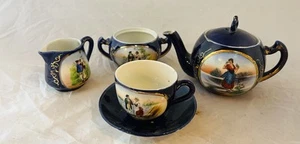 Diminutive Antique Tea Set - English Transfers - Picture 1 of 8