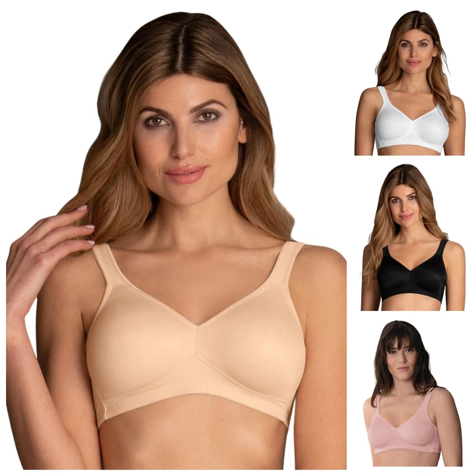Rosa Faia Twin Bra Comfortable Wireless Lightly Padded Womens Lingerie 5493 - Image 1 of 1