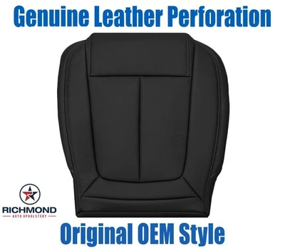 Buick LaCrosse 2014-2016 - Cubierta de asiento de cuero genuino inferior del lado del conductor negra Foto 1 de 4