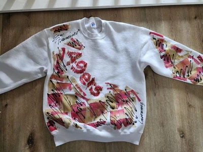 复古 Jerzees 49ers 抽象毛衣,尺寸 L — 第 1/4 张图片