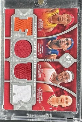 2009 SP  | Four on Fabrics  | Daniel Gibson LeBron James | Ben Wallace | 41/99 - Image 1 of 2