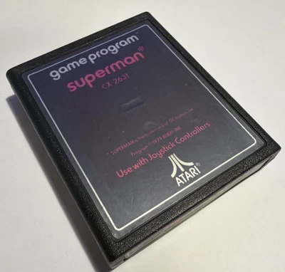 Superman (Atari 2600, 1979) Cleaned & Tested (S305) - Image 1 of 4