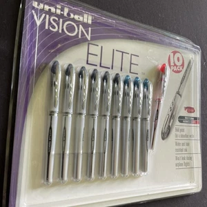 uni-ball Vision Elite 10 Pack Pens Business Colors 2004 Vintage ONS - Picture 1 of 5