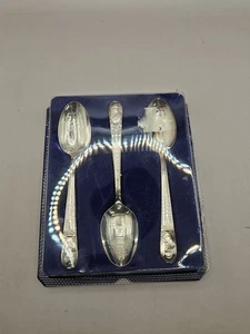 VTG Set of 3 WM Rogers Silverplate President Spoons Nixon/Johnson/Kennedy - Picture 1 of 8