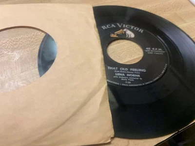 45 Rpm vinyl LENA HORNE “sweet thing” “that old feeling “ blues - Image 1 of 2