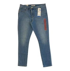 Pantalones de mezclilla ajustados para adelgazar barriga tiro medio Levi's para mujer ligeros 12 31 W - Imagen 1 de 1