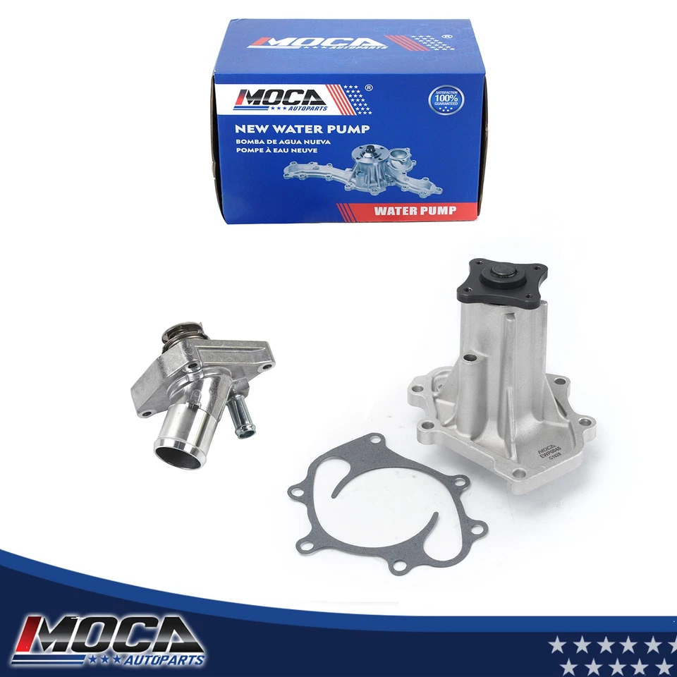 Water Pump & Thermostat for 12-18 Nissan NV2500 NV3500 08-12 Pathfinder 5.6L  - Image 1 of 4