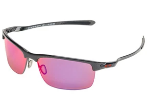 Oakley Carbon Blade Polarized Sunglasses OO9174-02 Polished Carbon/Red Iridium - Picture 1 of 3