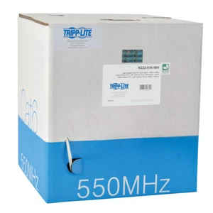 TRIPP LITE CABLES AND CONNECTI N222-01K-WH 1000FT PVC CMR CAT 6 SOLID UTP BULK - Picture 1 of 7