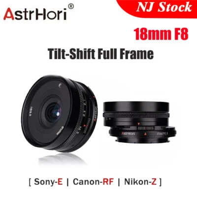 US AstrHori Tilt-Shift 18mm F8 APS-C Full Frame Camera Lens for Sony Nikon Canon - Image 1 of 4
