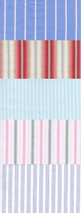 Tela 100% Algodón 12" x 12" X 5 Rayas Surtidas Colección Patchwork Artesanía - Imagen 1 de 6