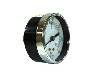 Trockene Mitte Rückseite Befestigung Vakuum Messgerät mit 2,5" Zifferblatt, (-30-300 PSI), 1/4" Stecker NPT - Bild 1 von 8