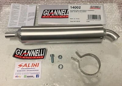 Silenziatore marmitta Universale in Alluminio GIANNELLI 18mm - 14002