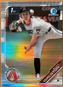 2019 1st Bowman Chrome Draft Blake Walston REFRACTOR Arizona Diamondbacks A1 AZ - Bild 1 von 2