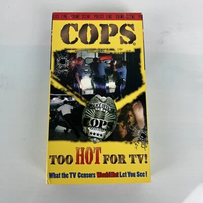 COPS Too Hot For TV! Volume 1 VHS Tape 1996  Bad Boys Bad Boys Vintage 90’s - Image 1 of 4