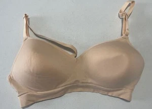 Fruit of the Loom nahtloser Push-up-BH ohne Bügel FT640 Buff Beige 34B/36A Neu ohne Etikett - Bild 1 von 3