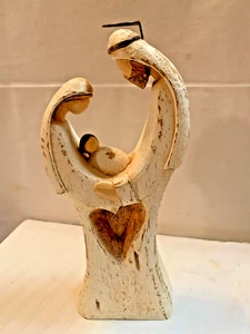 Krippenstatue All in One Keramik Figur Stechpalme Familie Statue 9 1/2" - Bild 1 von 7