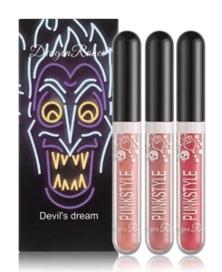 Glitter Waterproof Liquid Black Lipstick Shiny Lip Tint Lip Gloss Kit - Picture 1 of 12