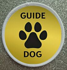 3" Guide Dog Sublimation  Iron / Sew on Patch Badge For Harness / Coat