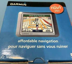Garmin Nuvi 260 GPS Navigation Automotive Mountable With Adapter & Mount - Picture 1 of 8