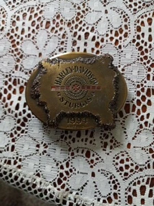 Vintage Limited 1994 Harley-Davidson STURGIS South Dakota Belt Buckle #969/3000 - Picture 1 of 2