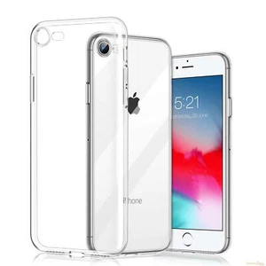 Funda para iPhone 7/8 Plus a prueba de golpes Suave Cristal Transparente Silicio TPU - Imagen 1 de 6