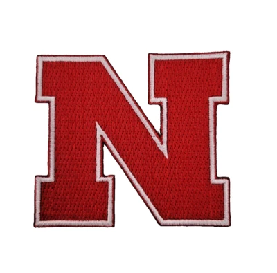 Parche bordado de hierro/coser de 3 pulgadas con logotipo del equipo Cornhuskers de Nebraska Foto 1 de 3