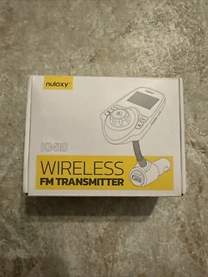 Nulaxy KM18 Inalámbrico Coche Bluetooth Transmisor FM Radio Adaptador Coche Kit  Foto 1 de 2