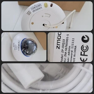 Zmodo ZP-IDQ13 HD Indoor 720P sPoE Network Dome Camera (Micro USB port) W/ Cable - Picture 1 of 7