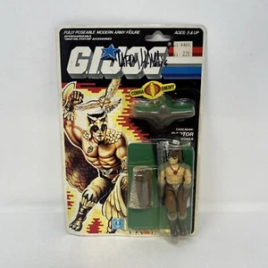 VTG 1987 Raptor Cobra Falconer GI Joe Hasbro 34 Back New MOC Larry Hama Signed - Picture 1 of 17