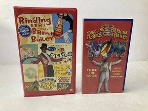 Ringling Bros. And Barnum Bailey Circus VHS Lot Of 2 The Greatest Show on Earth! - Picture 1 of 10