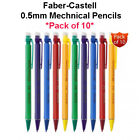 10 x Faber-Castell Mechanical Pencil 0.5 HB Pencil 0.5mm Lead Pencils Rubber Tip