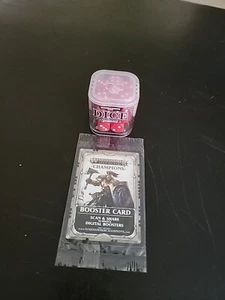 Games Workshop Warhammer Dice & Champions Booster Card RARE FIND - Picture 1 of 6