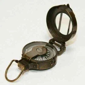 Taschenkompass Maritim Kompass Messing Vintage WWII Militär - Bild 1 von 6