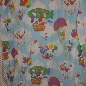 De Colección Disney Mickey's Air Móvil Doble Tamaño Hoja Plana Goofy Pluto Dumbo Jiminy - Imagen 1 de 6