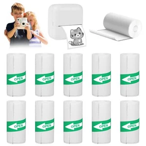 10 Rouleaux Appareil Photo Impression Papier 57x25mm Autocollant Papier d’Imp... - Photo 1/7
